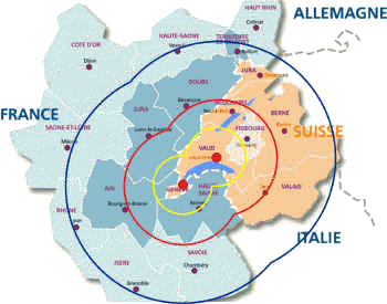 Zone d'action habituelle de SoluCalc-Léman